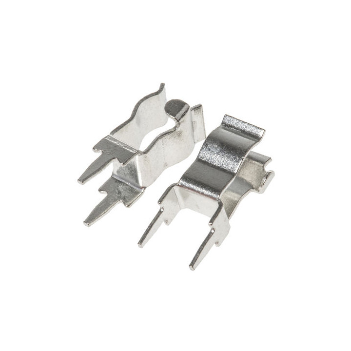 10 x Porta Fusibile a Clip per PCB THT - 5x20mm - 6.3A