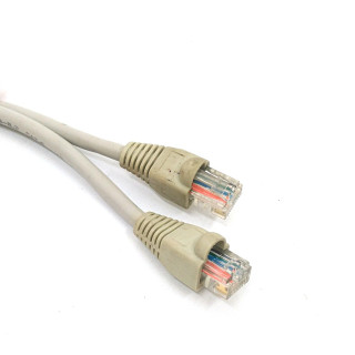 Cavo di rete UTP Patch 24AWG 60°C Cat5 - 1.5mt - Grigio