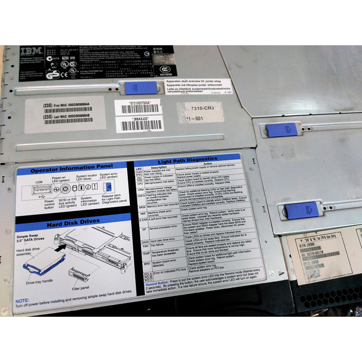 IBM 7310-CR3 - Server System 3.2GHz 167GB RAM