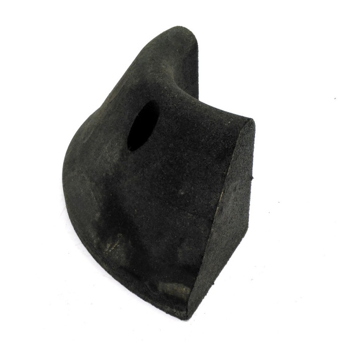 OEM - Cordolo Angolare in Gomma per Delimitazione Corsia H 130mm - Nero