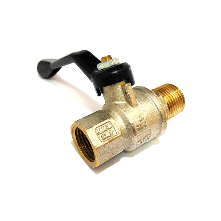 DN15 - Valvola a Sfera per Acqua con Leva Tipo Dado 1/2"