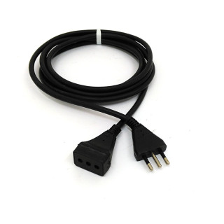 OEM - Prolunga Lineare Corrente Elettrica 16A. - Lunghezza Mt. 2.80 - Nera