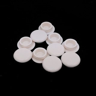 10 x Tappo Copriforo in Gomma Bianco - Ø 12mm