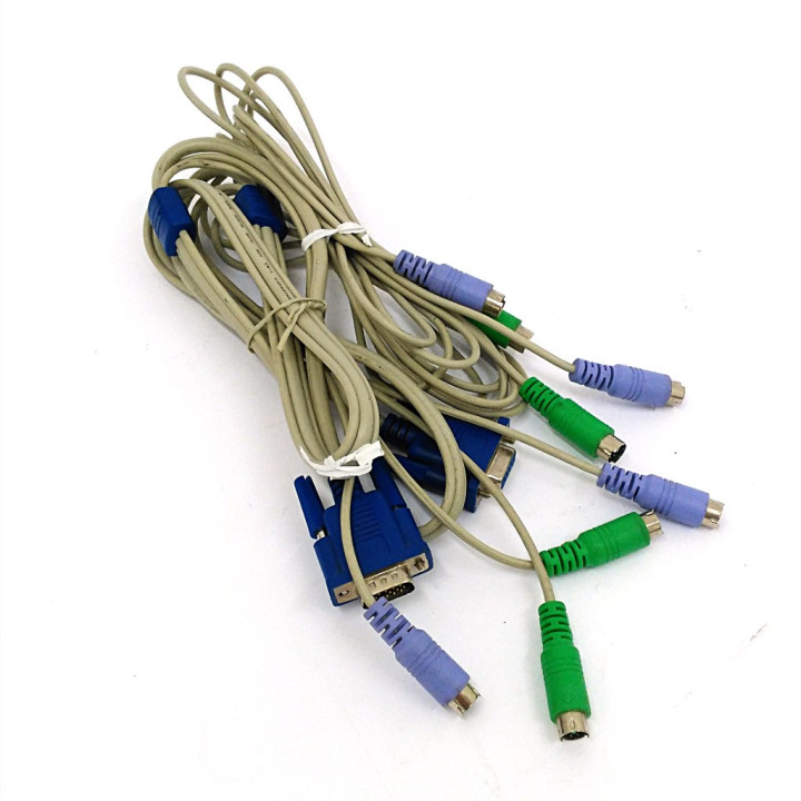 COPARTNER E119932 - Cavo Per Switch KVM Tastiera/Monitor/Mouse - Grigio