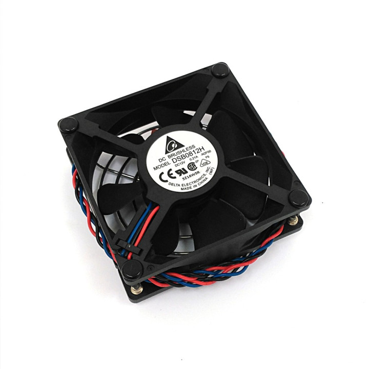 DELTA DSB0812H - Ventola di Raffreddamento 12V DC 0.21A - 80x80mm - Nero