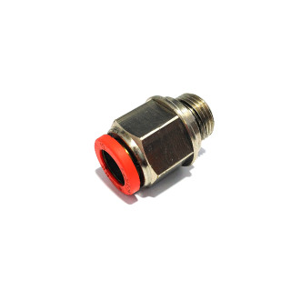 METAL WORK - Raccordo Diritto Maschio 1/4" per Tubo 12mm