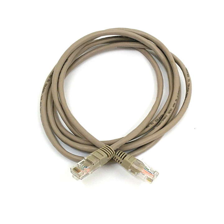 Cavo di Rete Ethernet 24AWG/4PRS 60° 30V Cat.5e - 2Mt - Grigio