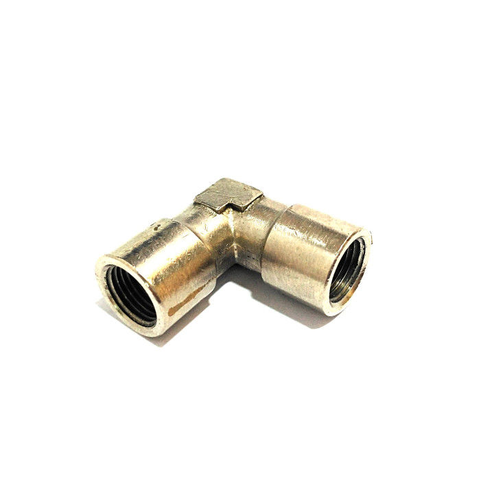 Raccordo Pneumatico in Ottone Gomito 90° F/F 1/8"