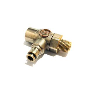 Raccordo a L Girevole Maschio 1/8" per Tubi Pneumatici 4mm