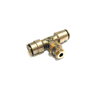 Raccordo a T Maschio 1/8" per Tubo 6mm