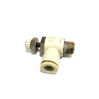 SMC AS2201F - 3x Raccordi Pneumatici a L Maschio 1/4" per Tubo 6mm