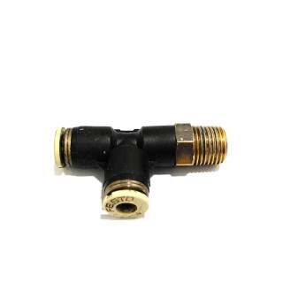 FESTO - 3x Raccordo Pneumatico a T Maschio 1/4" per Tubo 4mm