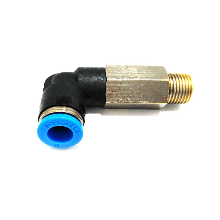 FESTO - 3x Raccordo Pneumatico a L Maschio 1/8" per Tubo 6mm
