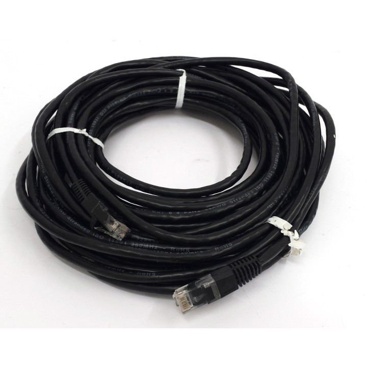 OEM - Cavo di Rete Ethernet Categoria 6 - Tipo 24AWG - Lunghezza Mt. 10 - Nero
