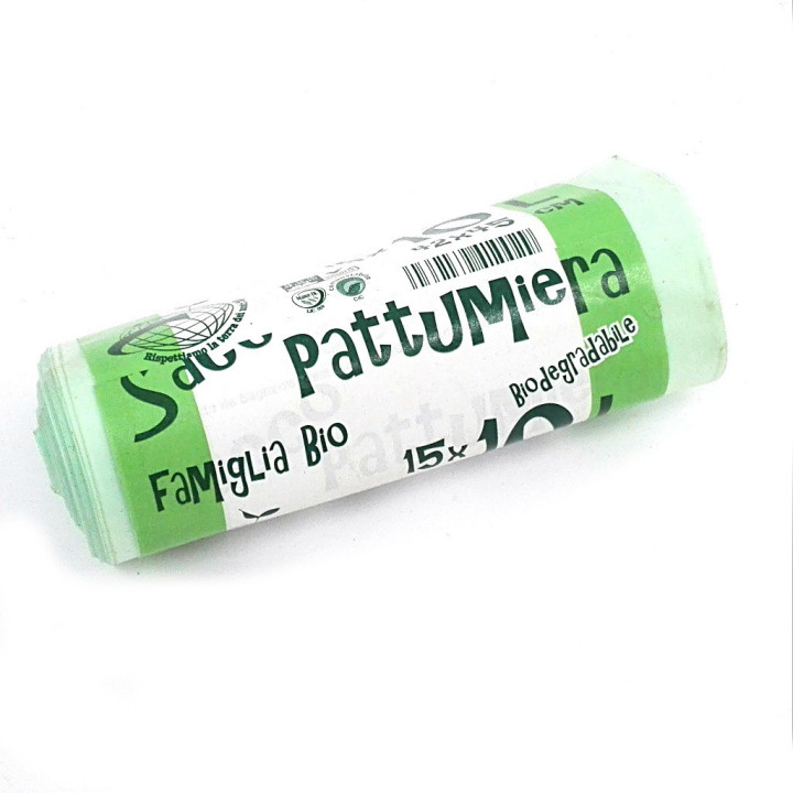 BAGHERRA - 15x Sacco Pattumiera Biodegradabile 10Lt 42x45cm