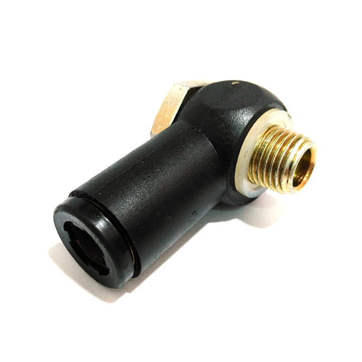 4x Raccordo Pneumatico Filettato Maschio 1/2" per Tubo 10mm