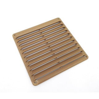 Griglia di Ventilazione in Plastica - 19x19cm - Marrone