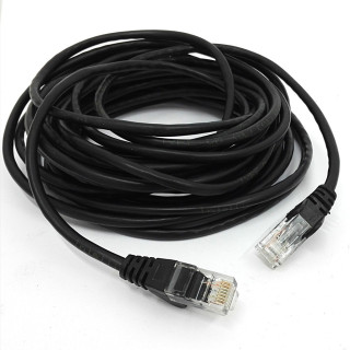 OEM - Cavo di Rete Ethernet Categoria 5/E - Tipo 26AWGX4P - Lunghezza Mt. 7,50 - Nero
