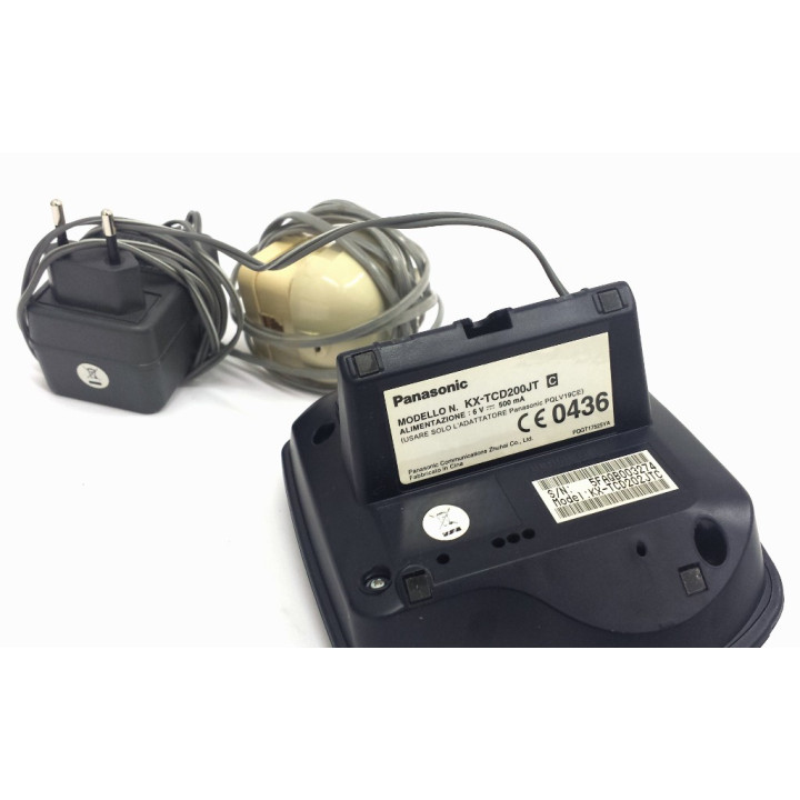 PANASONIC KX-TCD200JT - Carica batterie + Alimentatore esterno + Cavo Telefonico per Cordless