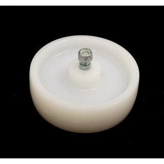 Ruota in Plastica Ø 80x25mm - Bianco