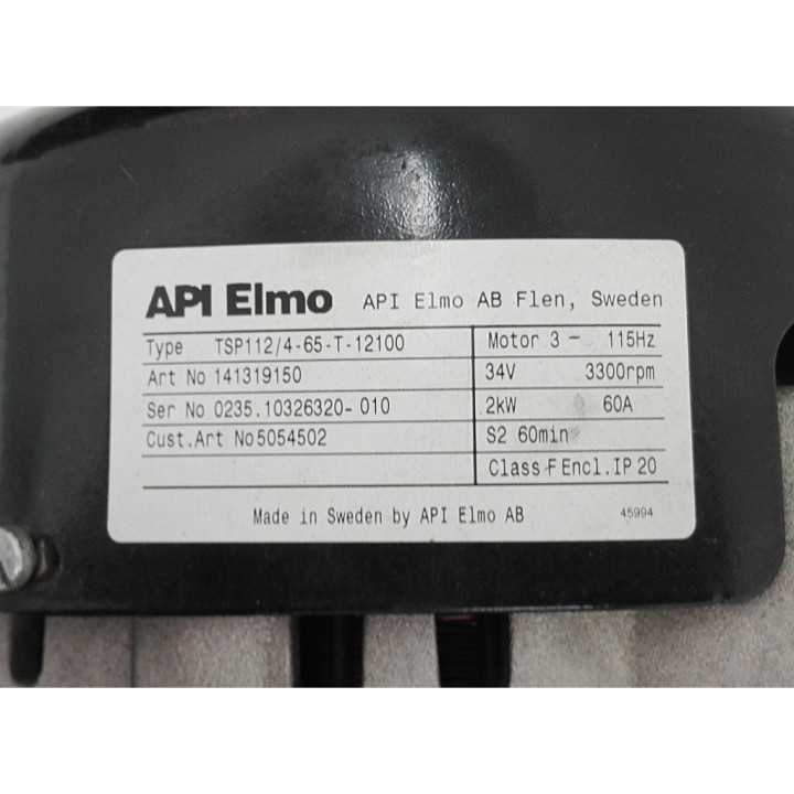 API ELMO TSP 112/4-65-T-12100 - Motore Elettrico + Pompa Idraulica 05055882