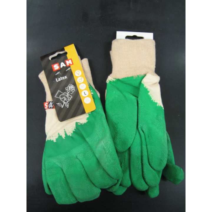 Work Gloves LATEX -Green - Size L