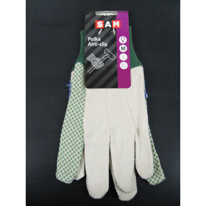 Gloves POLKA ANTI-SLIP Work - Size M