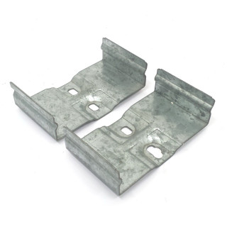 OEM - 2x Piastra di Fiassaggio in Acciaio 6x100mm