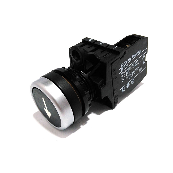 KLOCKNER-MOELLER EK10 - Blocco Contatto con Testa Pulsante Nero 10A 660V