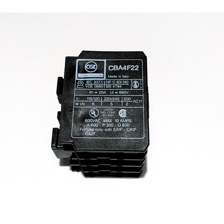 General Electric CBA4F22 - Ausiliario Contatti 10AMPS 600VAC