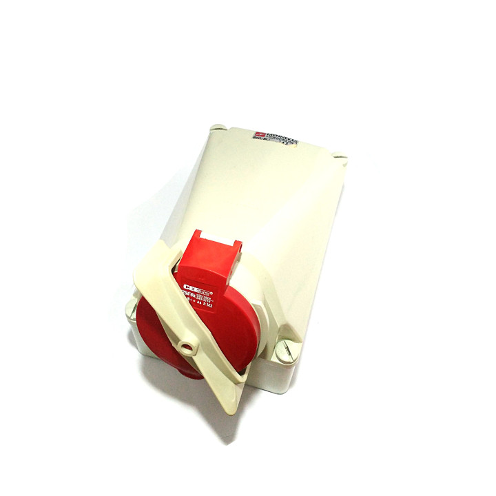 MENNEKES 143 - Connettore di Alimentazione Industriale 5P, Femmina, Angolo Destro, 400 V, 125A