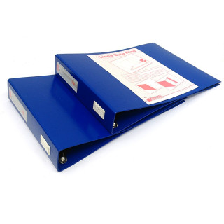 KING MEC 347/A4 - 2 x Portatabulati senza Custodia LINEA DATA RING - Blu