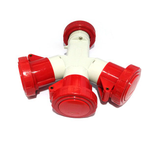 GEWISS GW64027 - Moltiplicatore Stango a 3 Uscite 3P+T, 16A, 400V, IP67