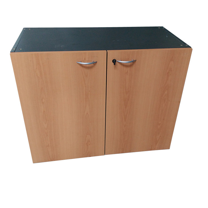 Armadio Direzionale 2 Ante Legno 90x70x45 cm - Rovere/Nero