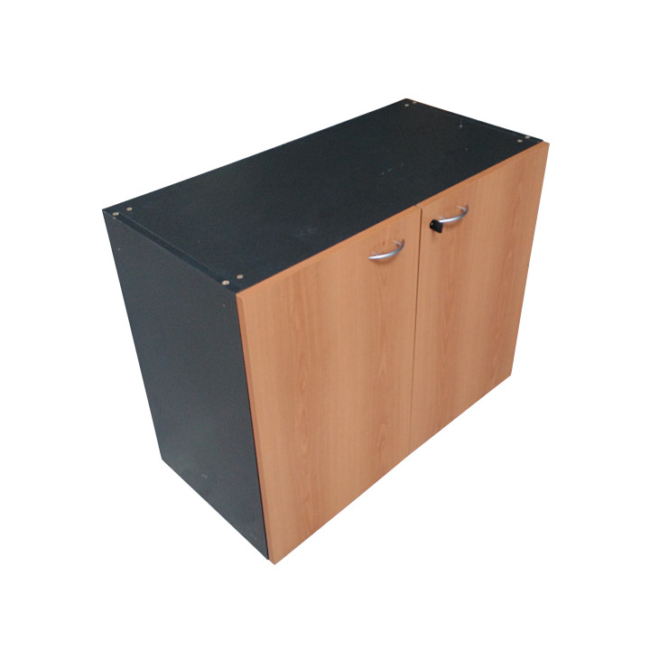 Armadio Direzionale 2 Ante Legno 90x70x45 cm - Rovere/Nero