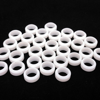 TIEMME MO009117/10 - 30 x Ogiva in P.T.F.E-/Teflon - 10x3/8" - Bianco