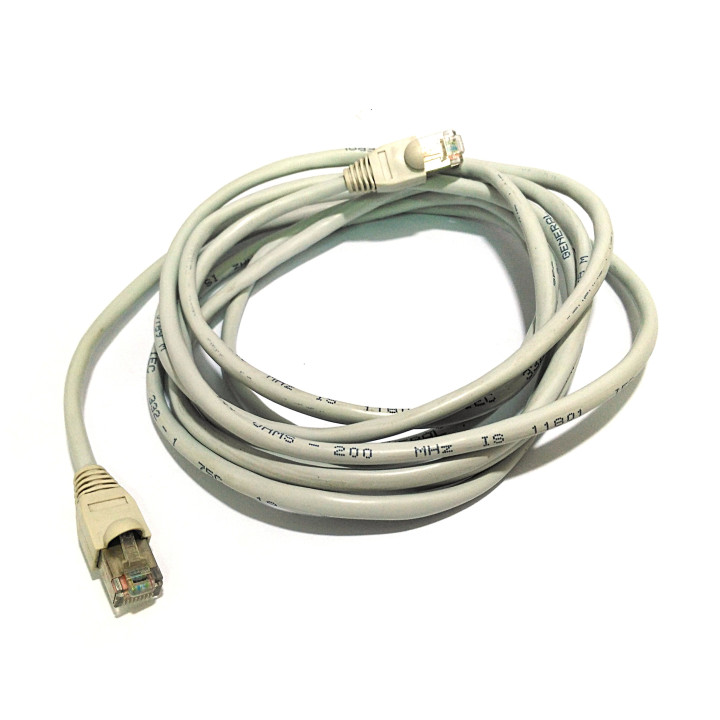 GENERAL - Cavo di Rete Ethernet 26AWG Cat.5 200MHz L.291cm - Bianco