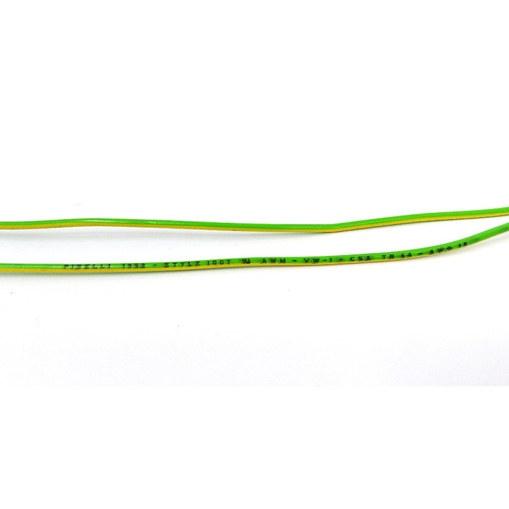 FILOTEX E-54342/3 - Bobina Cavo Verde/Giallo 0.381mm Style 1007 CSA TR 64 300V  - 8628 Mt