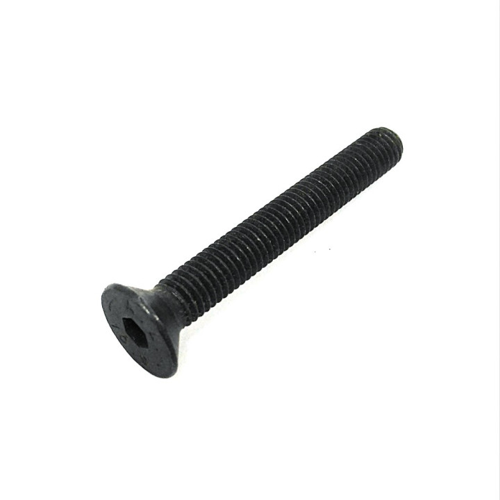 5 x Vite Filettata a Testa Svasata Piana con Cava Esagonale - M8x55mm - Brunita/Zincata