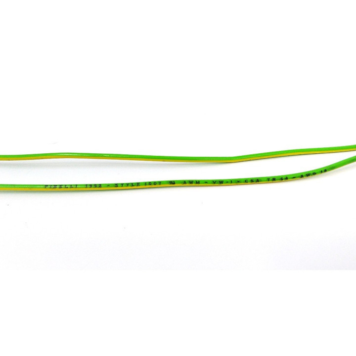 FILOTEX E-54342/6 - Bobina Cavo Verde/Giallo 0.381mm Style 1007 CSA TR 64 300V  - Kg. 8.5
