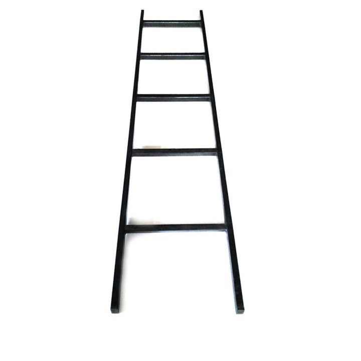 Scala 5 Gradini in Alluminio per Letto Castello e Mansarda L.135cm - Antracite