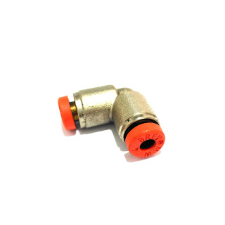 METAL WORK - 5x Raccordo Pneumatico Gomito 90° per Tubo 4mm