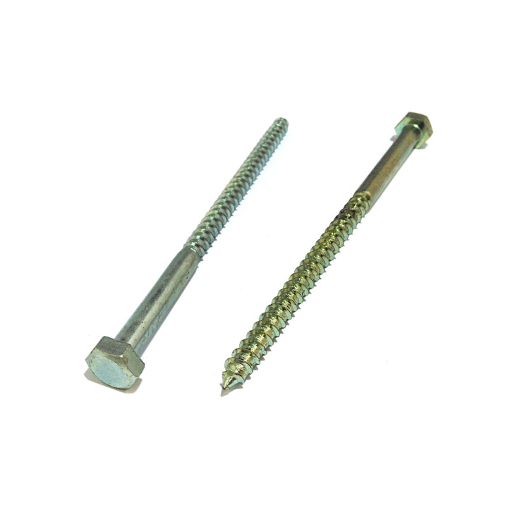 2x Viti Esagonali per Legno Testa Esagonale