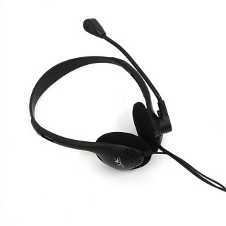 LINK CREATIVE - Cuffie Stereofoniche con Microfono per Computer - Nere