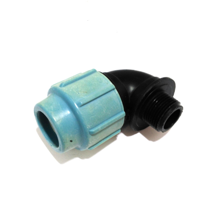 Raccordo a Compressione Gomito Filetatto Maschio 25x3/4" per Irrigazione