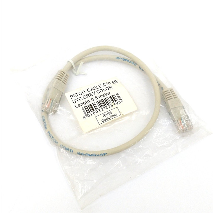 NILOX - Cavo di Rete UTP CAT.5E non Schermato - 0.5Mt