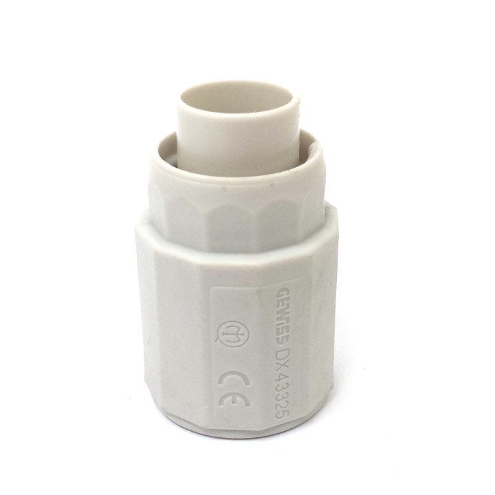 GEWISS DX43325 - 2x Raccordo a Tubo Dritto IP65 25mm - Grigio