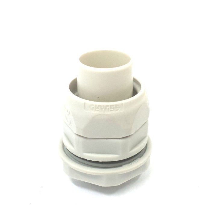 GEWISS DX54220 - 2x Raccordo Girevole Dritto con Passo Gas 3/4" - Grigio