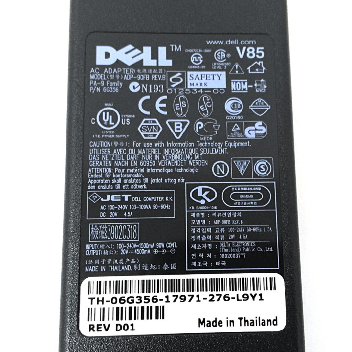 DELL ADP-90FB - Alimentatore 20V. 4500MA.  - Nero