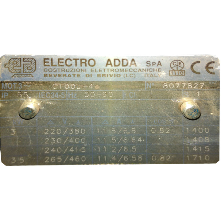ELECTRO ADDA C100L-4 - Motore Elettrico Trifase 220/460V